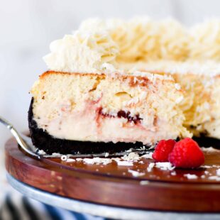 White Chocolate Raspberry Cheesecake Recipe