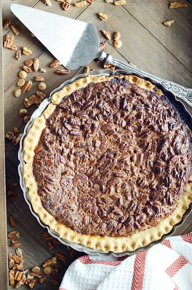 pecan pie in pan