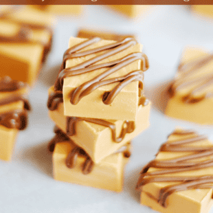 Easy 2-Ingredient Peanut Butter Butterscotch Fudge is simply incredible and SO EASY to make!